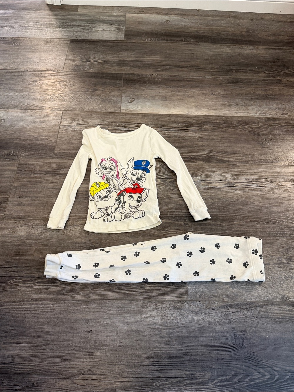 Paw Patrol Matching Set in Cream Baby Size